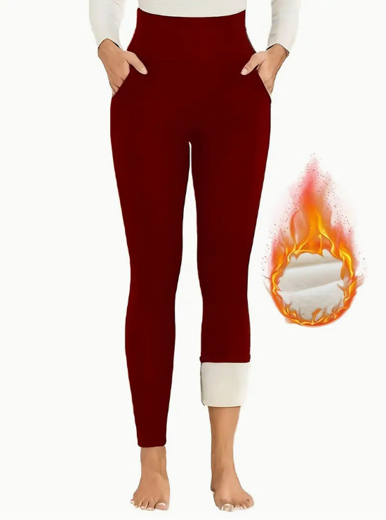 Plus Size Fleece Sports Leggings