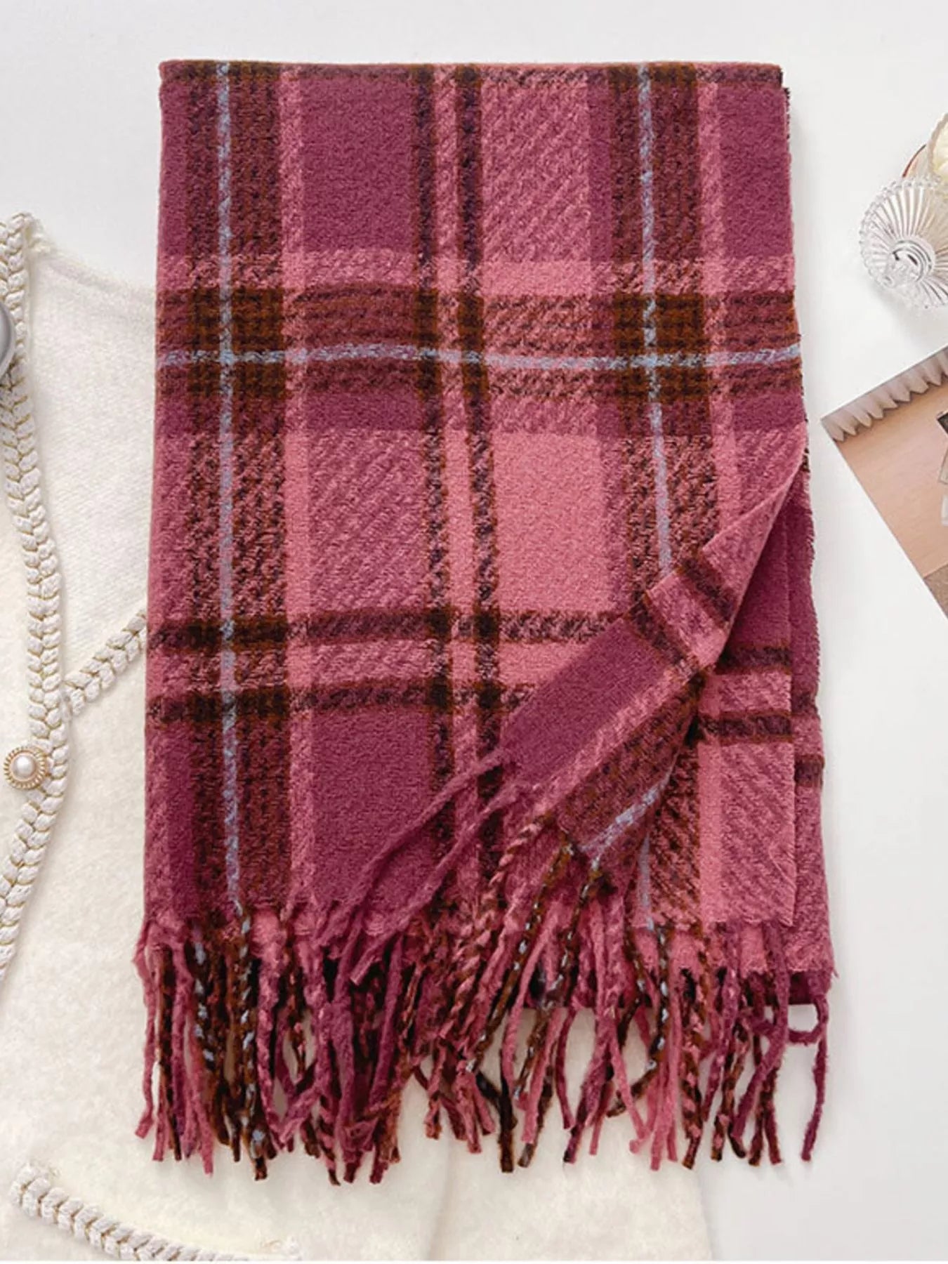 Warm Plaid Winter Scarf (Style 12) - Composure Boutique