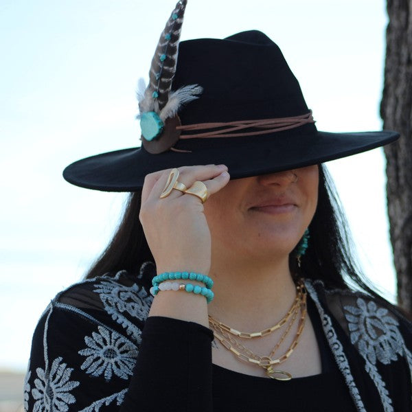 Lace Gold Necklace (Style 2) - Composure Boutique