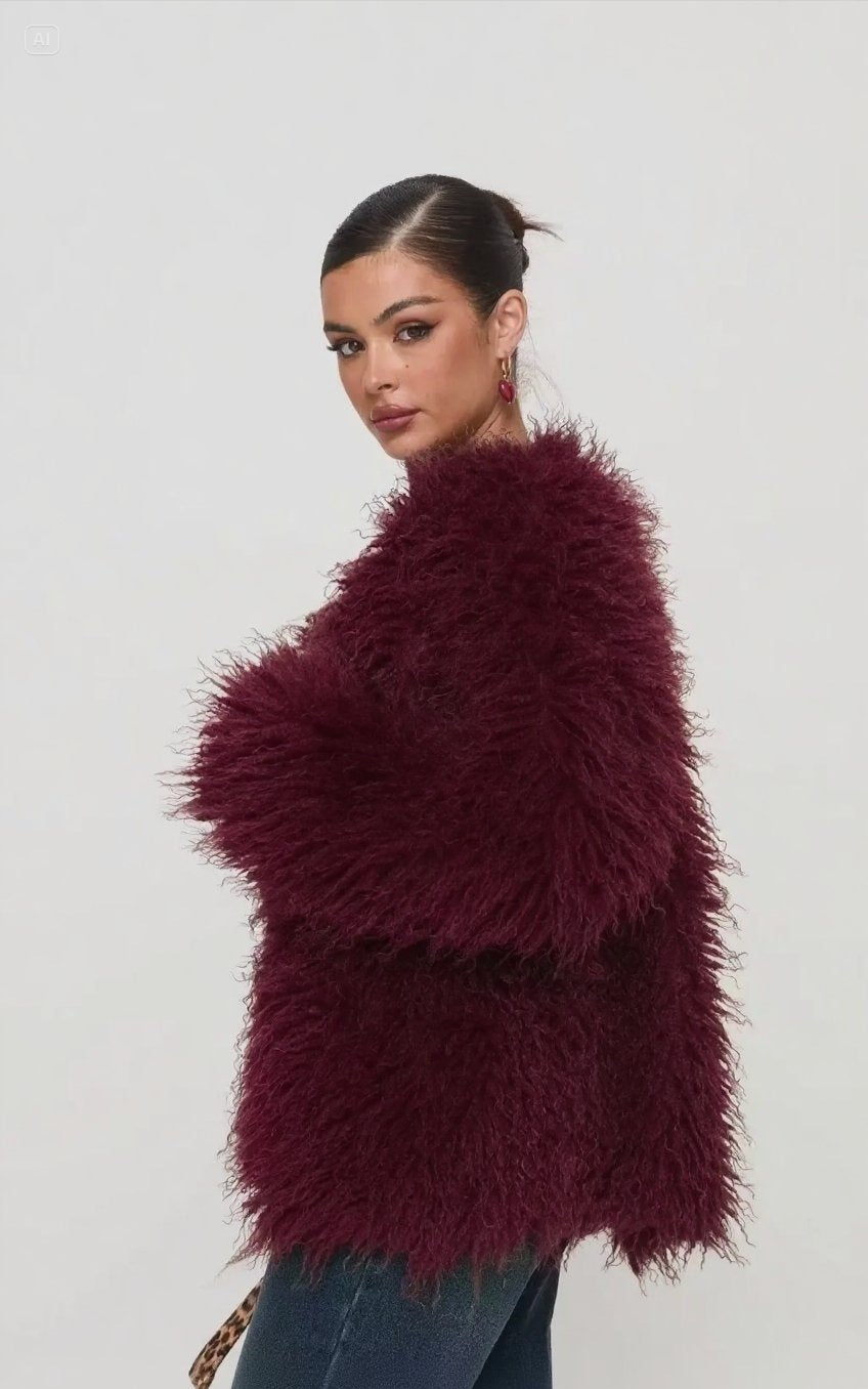 Plus Size Faux Fur Coat