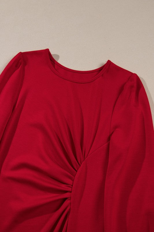 Ruched Midi Dress (Plus available) (Style 7) - Composure Boutique