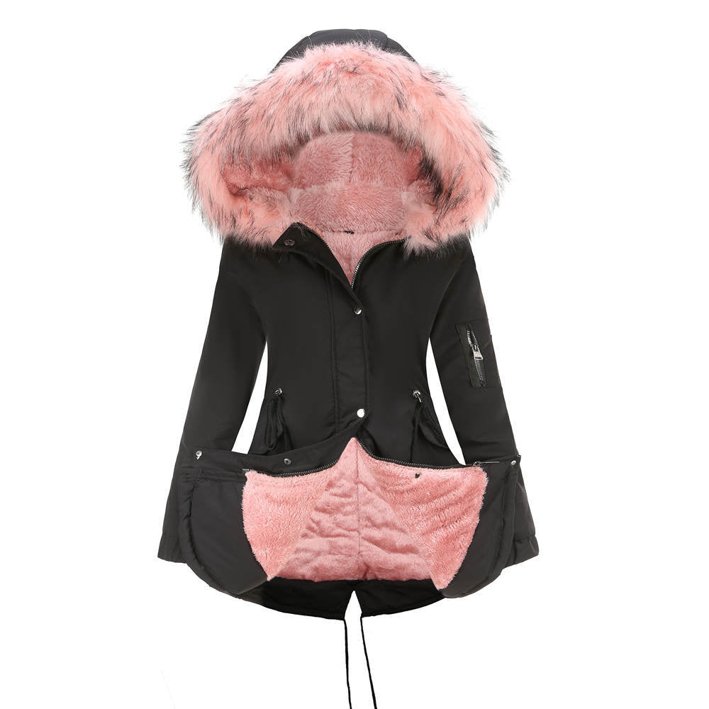 Plus Size Hooded Coat