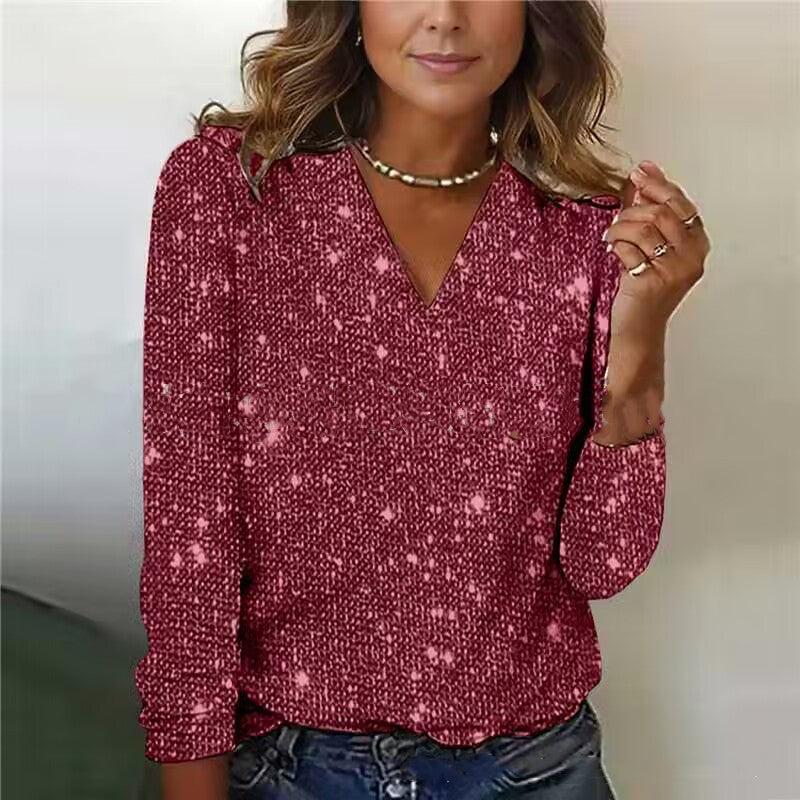 Plus Size Sequin Top