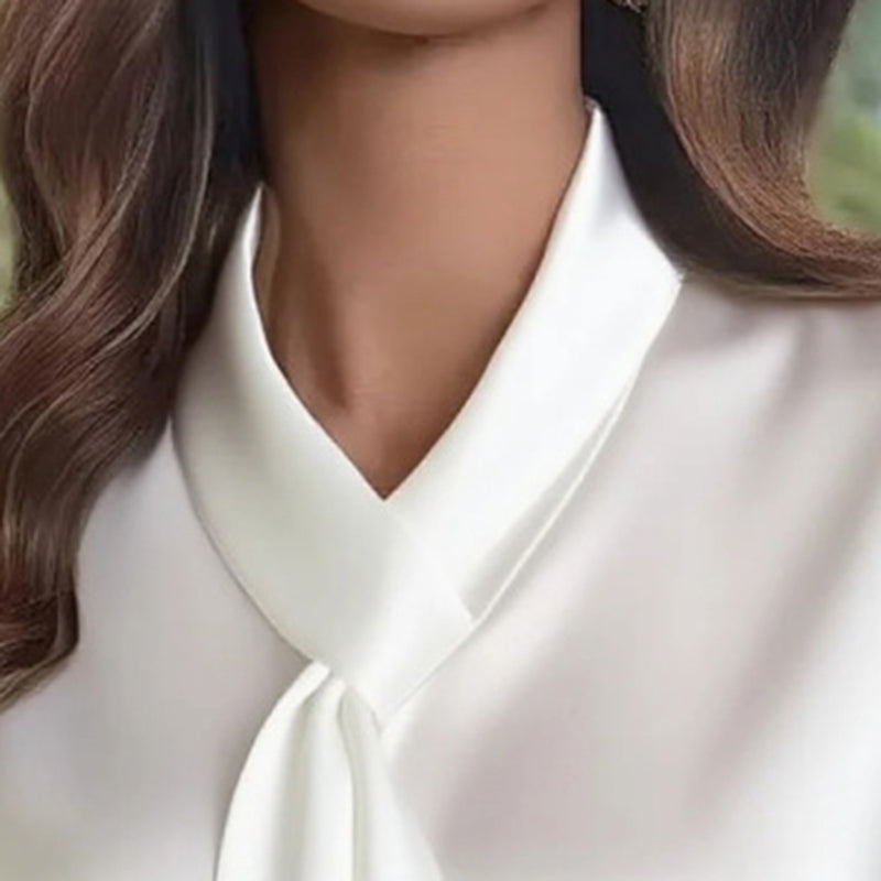 Plus Size Ribbon Detail Top