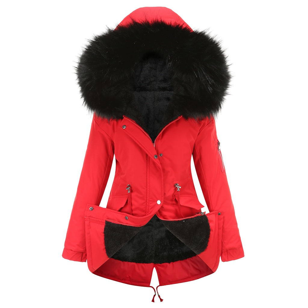 Plus Size Hooded Coat