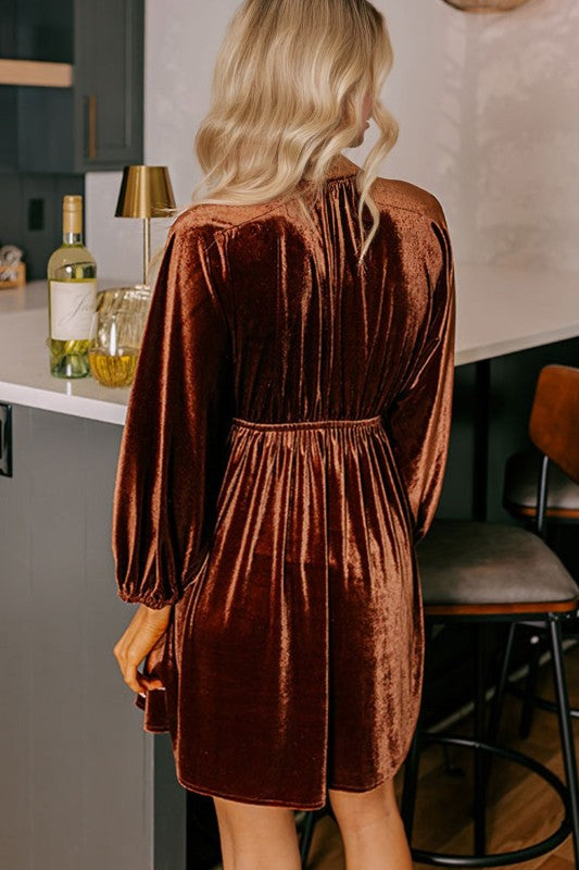 Velvet Mini Dress - Composure Boutique