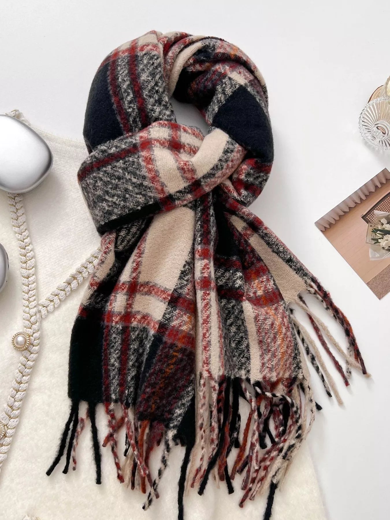 Warm Plaid Winter Scarf - Composure Boutique