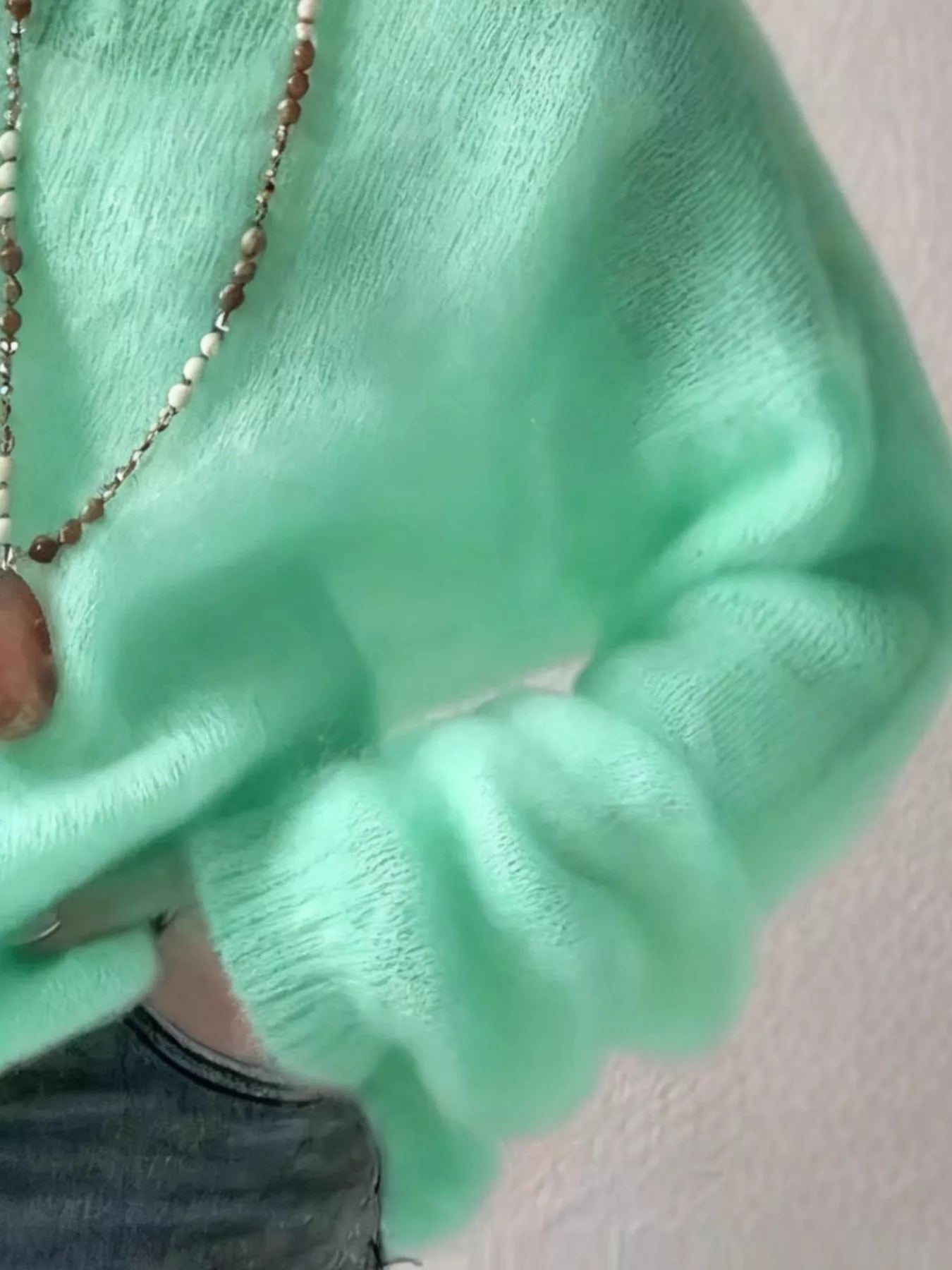 V-Neck Dropped Shoulder Sweater (Style 14) - Composure Boutique