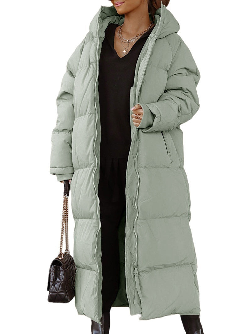 Plus Size Hooded Coat