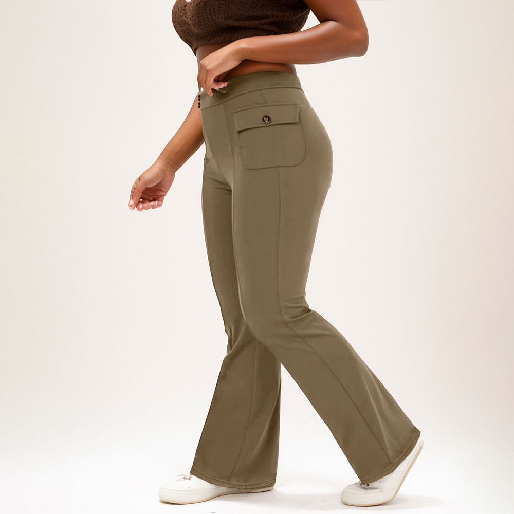 Plus Size High Waist Pants