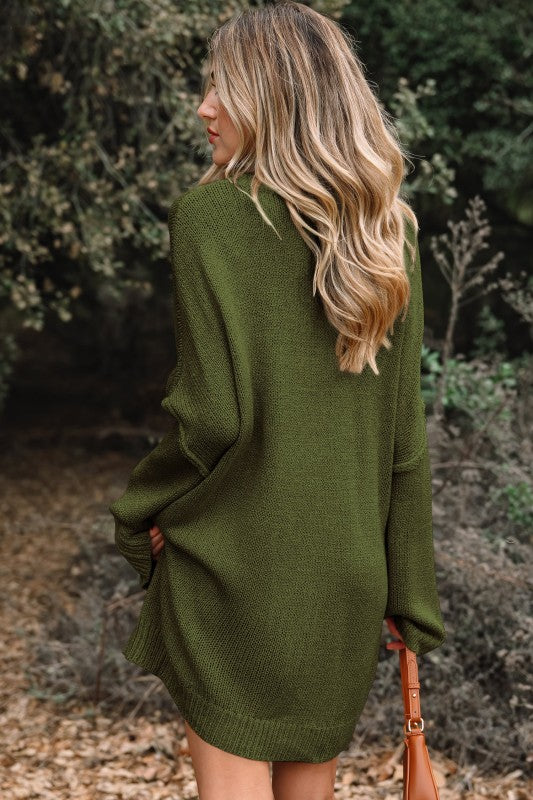 Solid Slouchy Dress - Composure Boutique