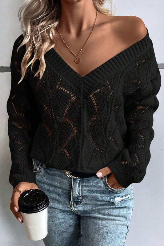 Knit Black Sweater - Composure Boutique