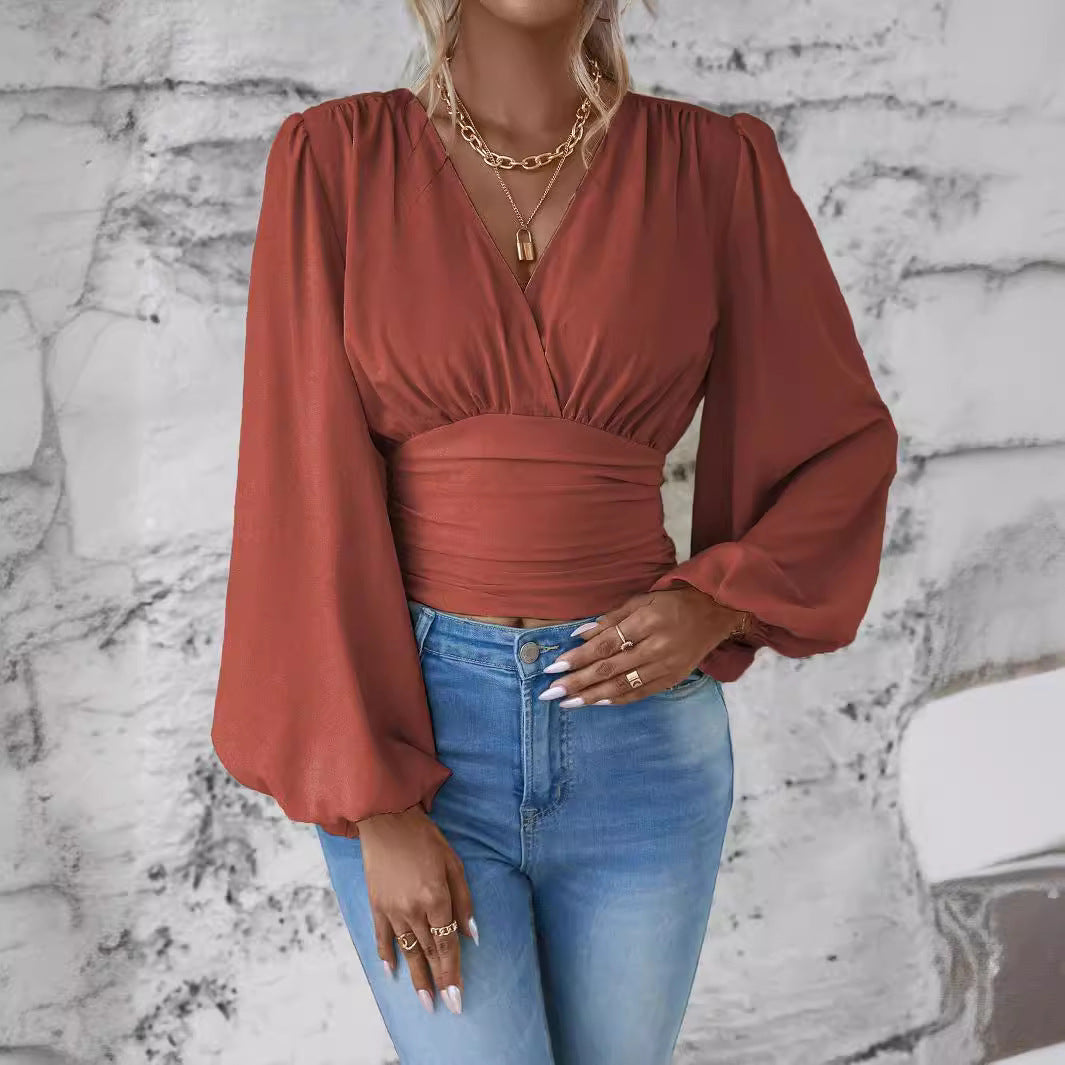 Plus Size Pleated Top