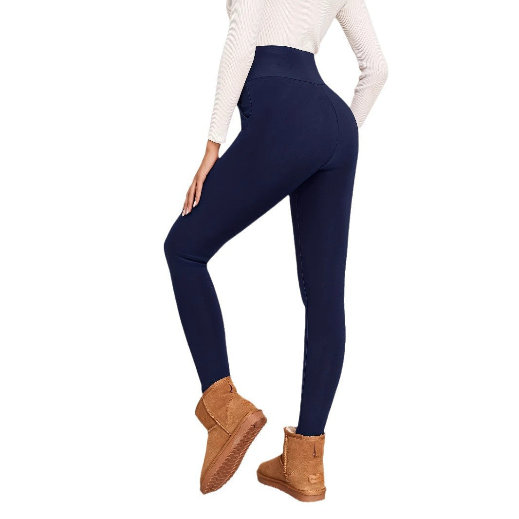 Plus Size Fleece Sports Leggings