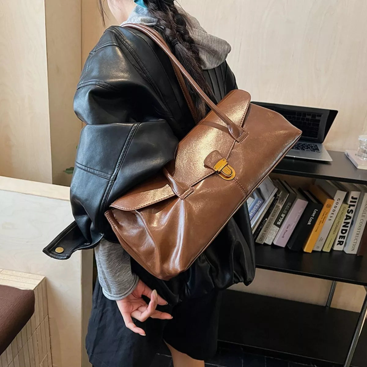 Vintage Leather Bag - Composure Boutique