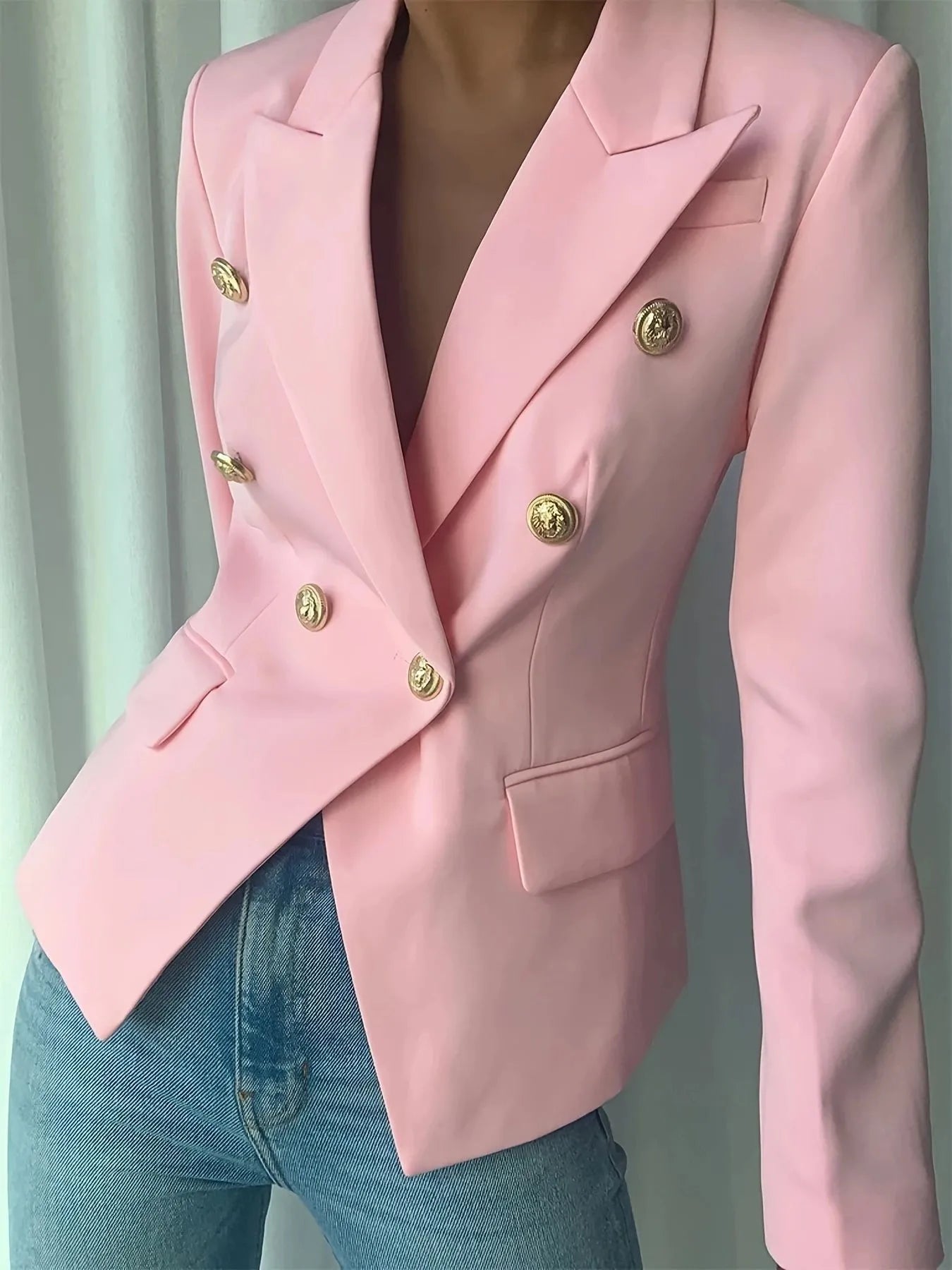 Decor Button Blazer (Plus available) (Style 10) - Composure Boutique