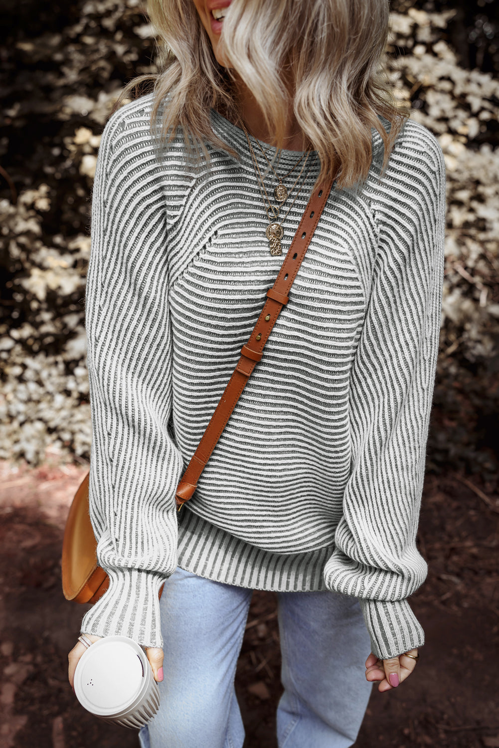 Ribbed Knit Sweater (Plus available) (Style 2) - Composure Boutique