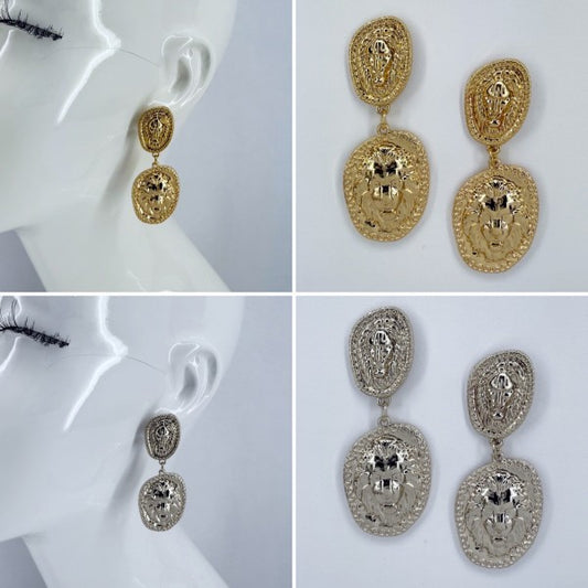 Lion Head Earrings - Composure Boutique