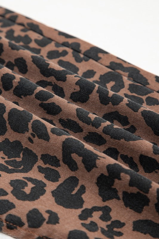 Denim Leopard Skirt (Style 6) - Composure Boutique