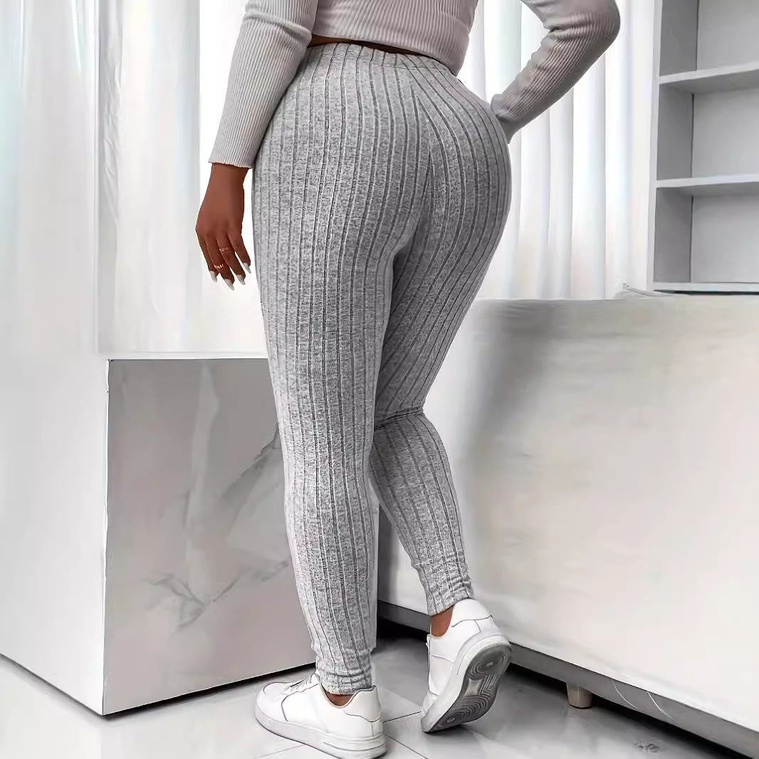 Plus Size Knit High Waist