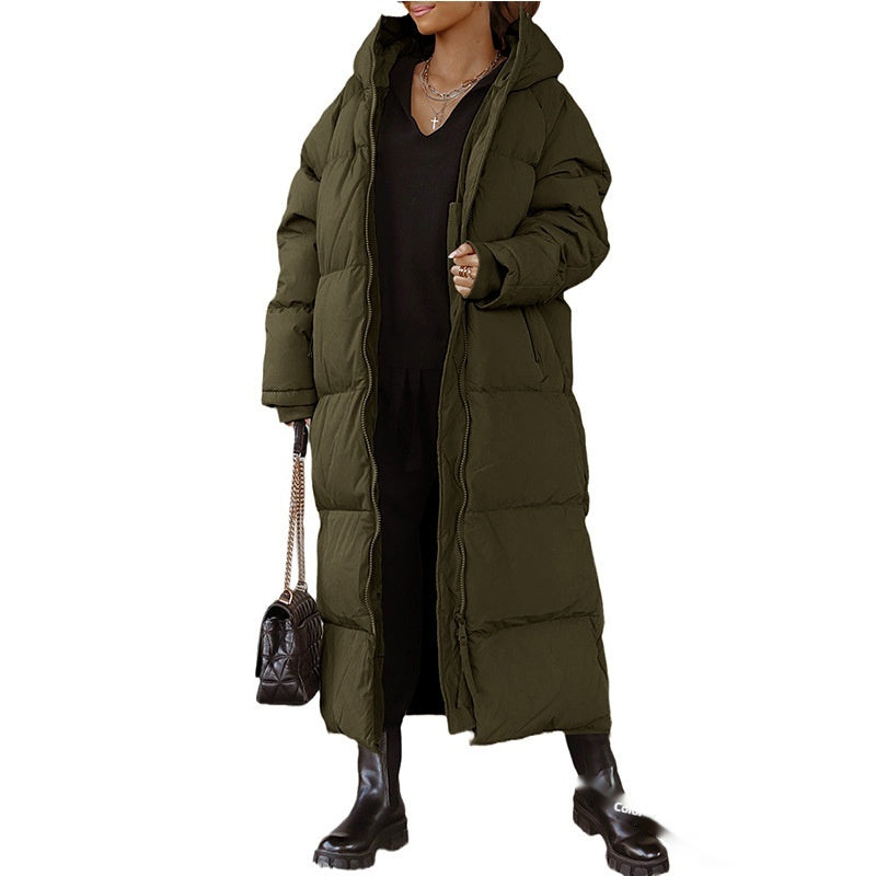 Plus Size Hooded Coat