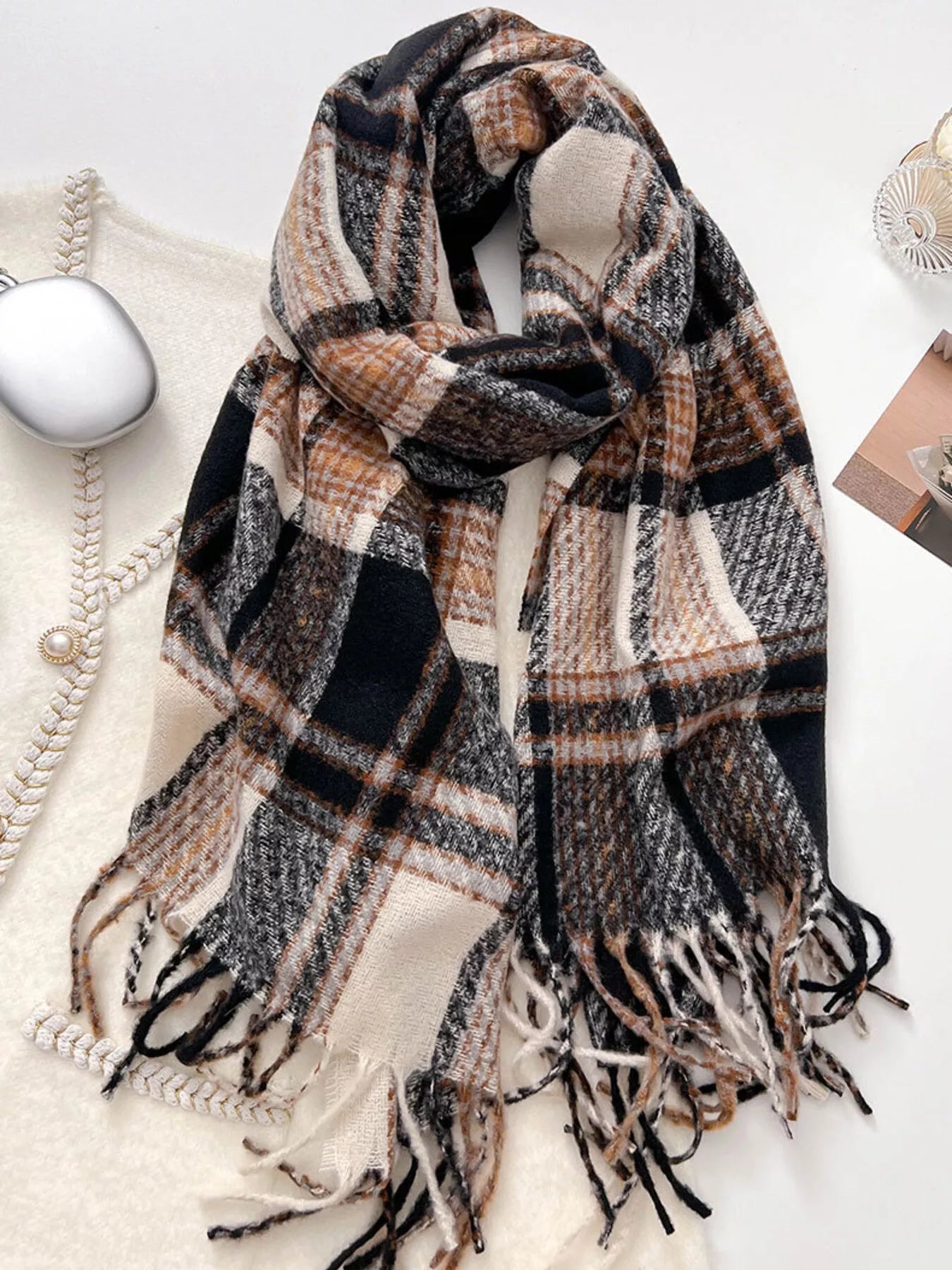 Warm Plaid Winter Scarf (Style 7) - Composure Boutique