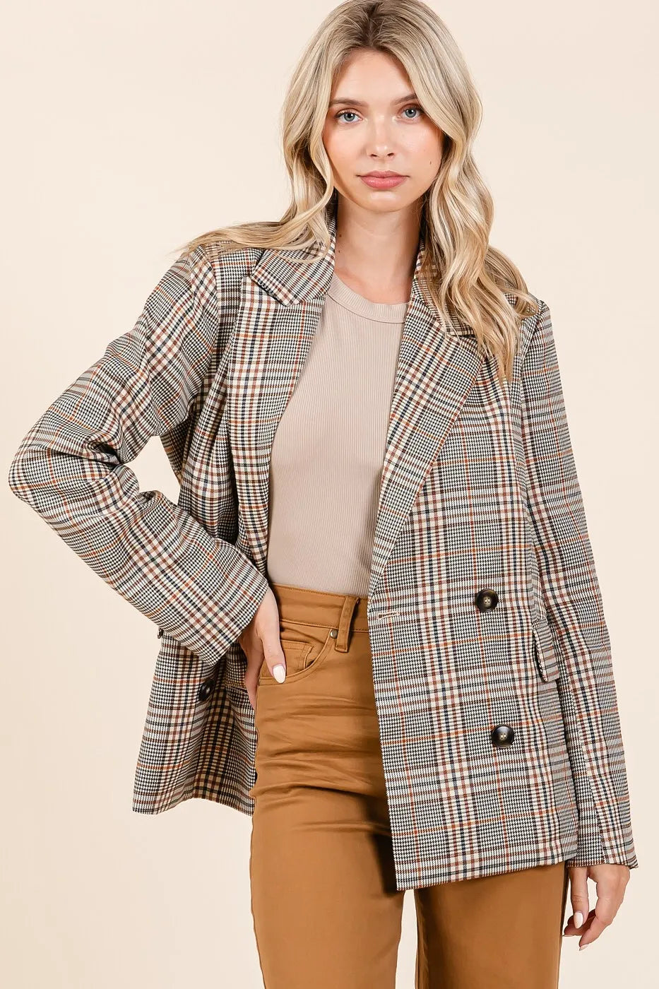 Plaid Blazer - Composure Boutique