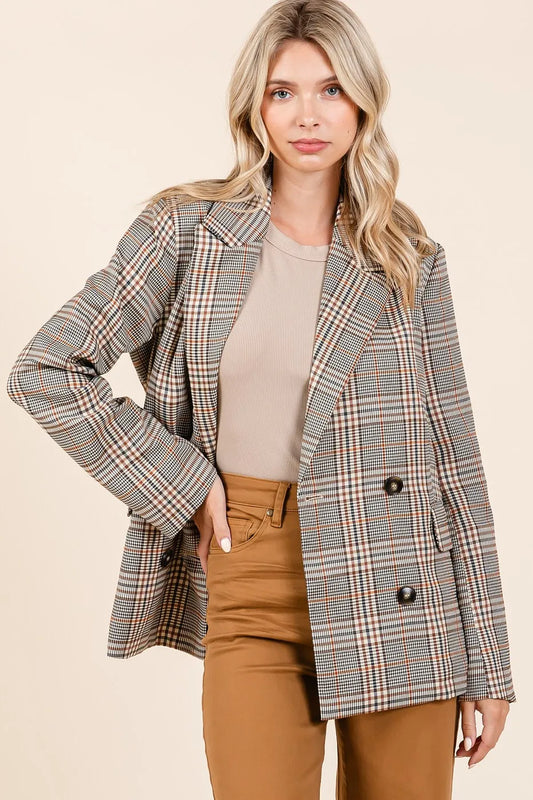 Plaid Blazer - Composure Boutique