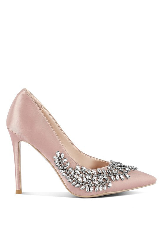Rhinestone Stiletto Heels (Style 9) - Composure Boutique