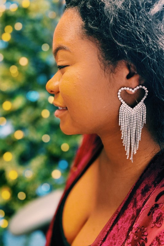 Fringed Shine Earrings - Composure Boutique