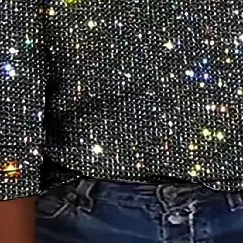 Plus Size Sparkle Glitter Top
