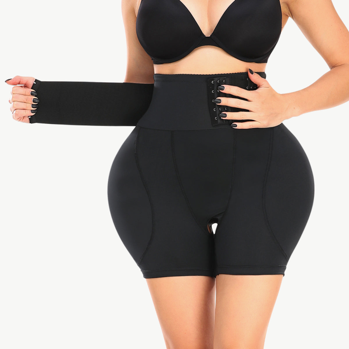 Full Size Removable Pad Shaping Shorts (Plus available) (Style 2) - Composure Boutique