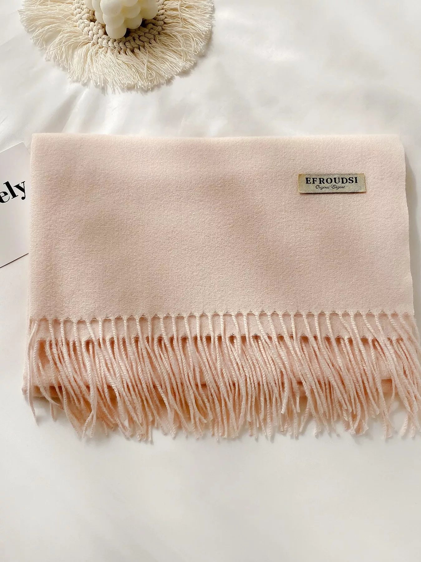 Fringe Solid Color Scarf (Style 5) - Composure Boutique