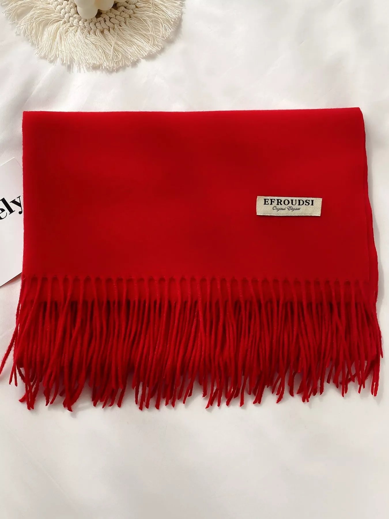 Fringe Solid Color Scarf (Style 12) - Composure Boutique