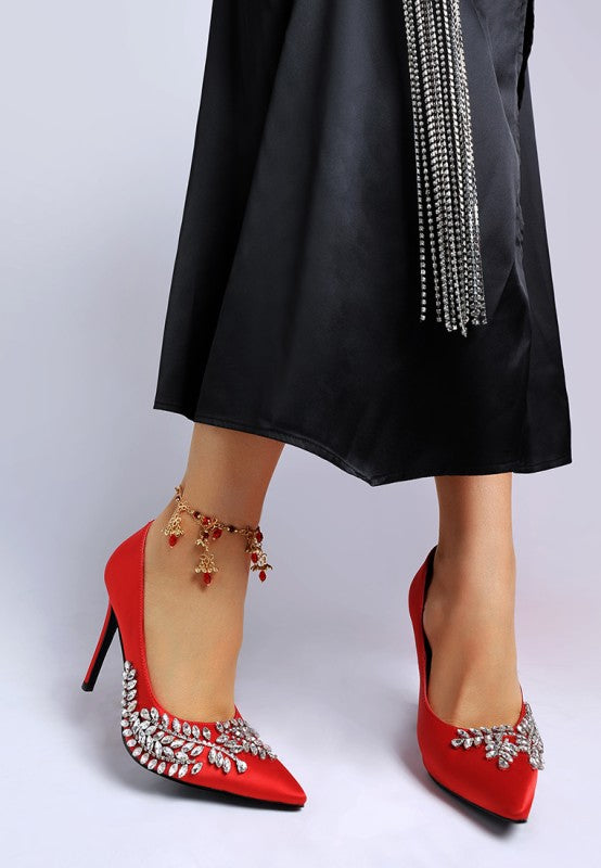 Rhinestone Stiletto Heels (Style 16) - Composure Boutique