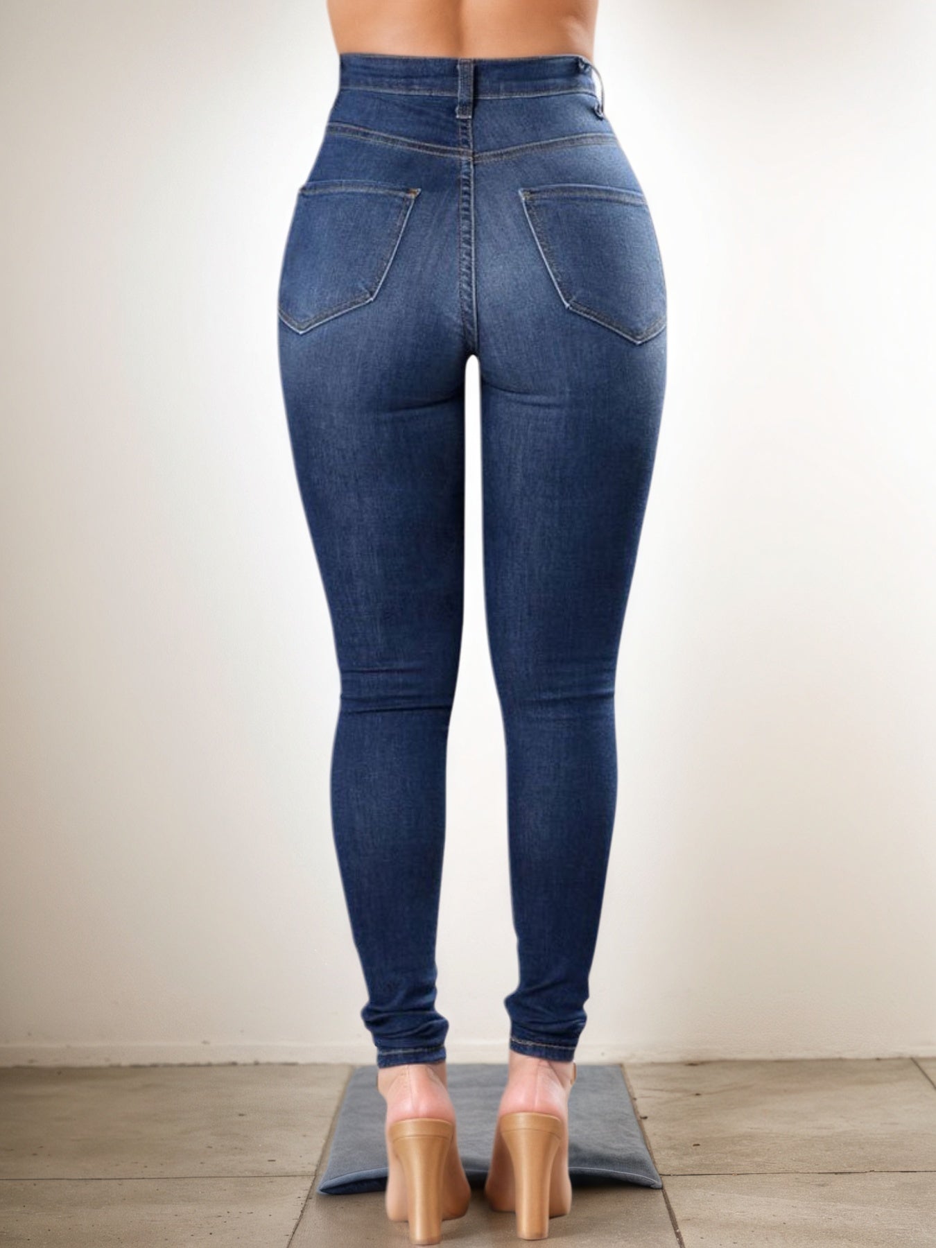 Plus Size High Waist Jeans