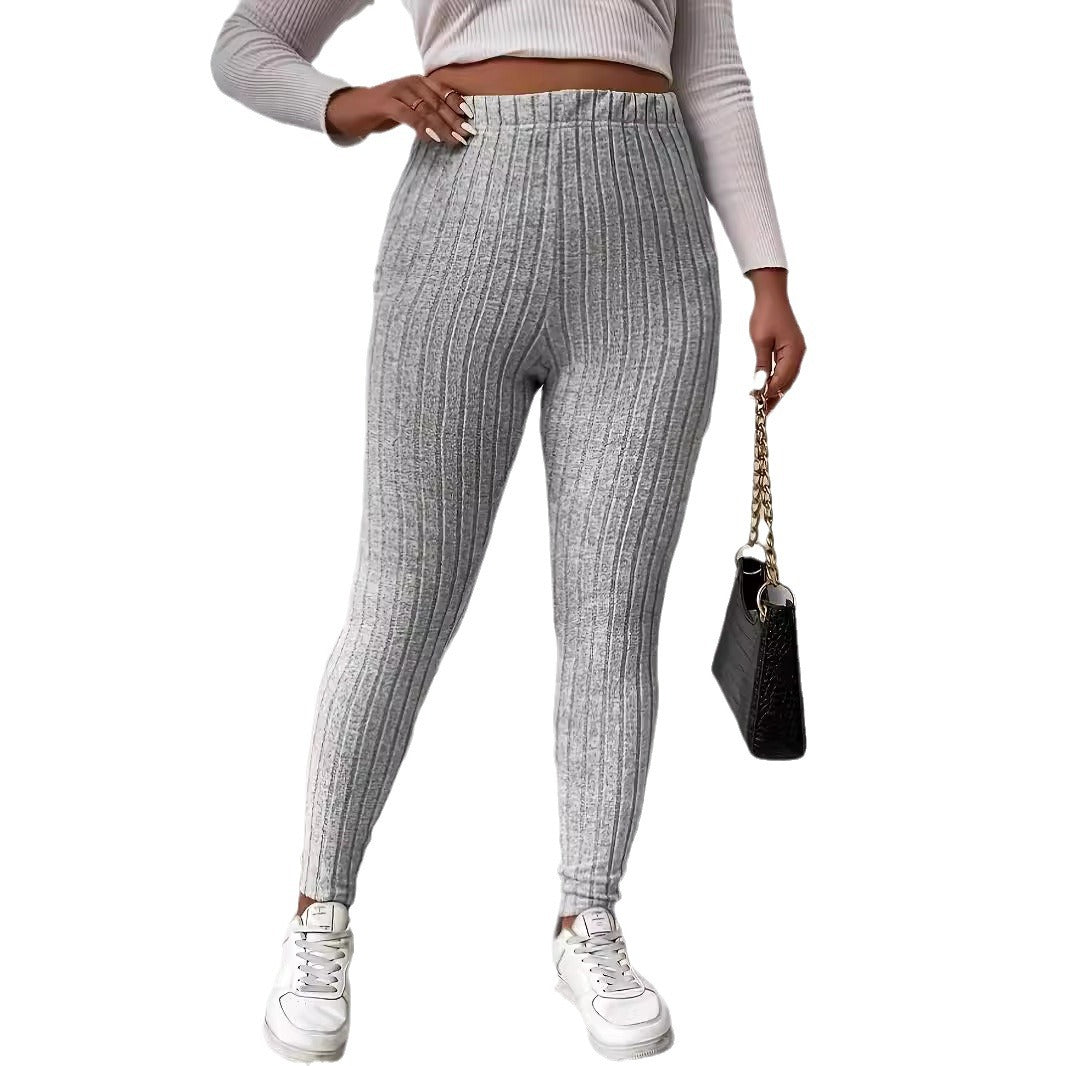Plus Size Knit High Waist