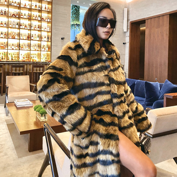Plus Size Faux Fur Coat