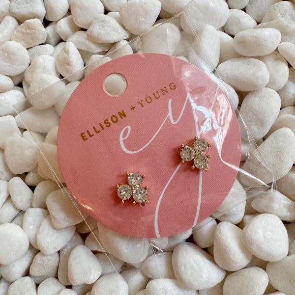 Faceted Trio Earrings (Style 4) - Composure Boutique