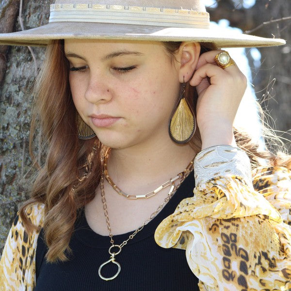 Large Woven Earrings - Composure Boutique