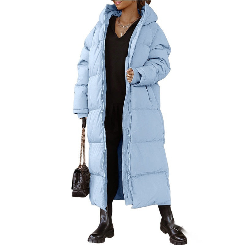 Plus Size Hooded Coat