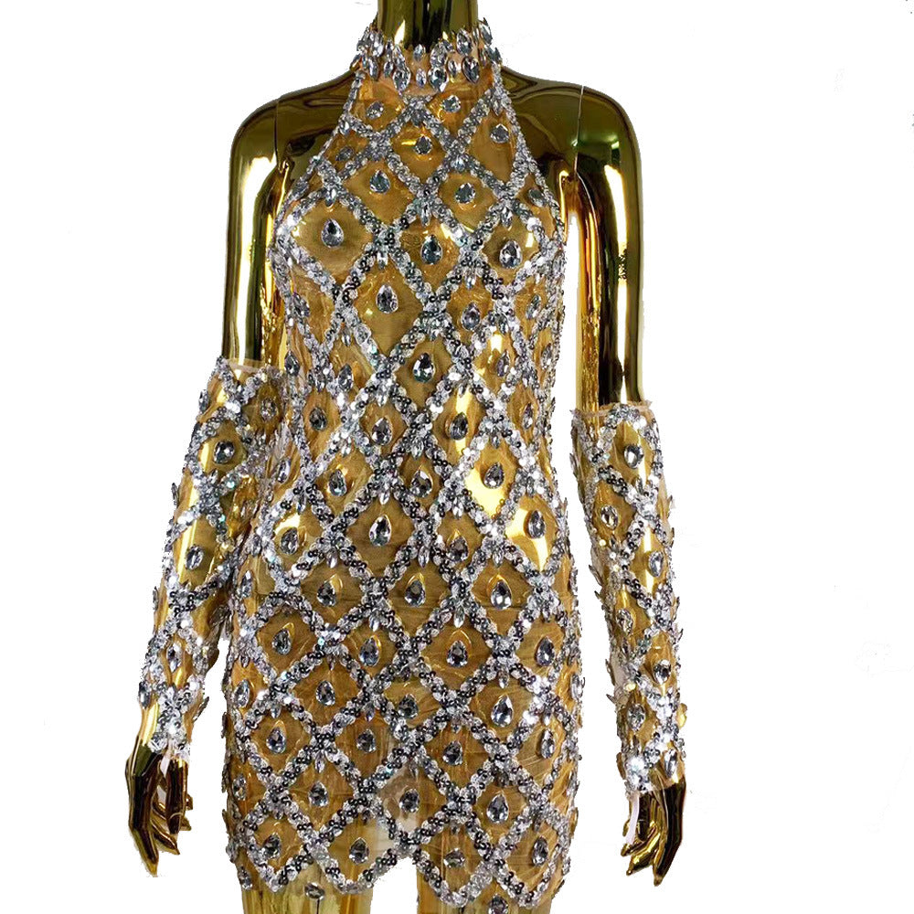 Sequin Rhinestone Dress