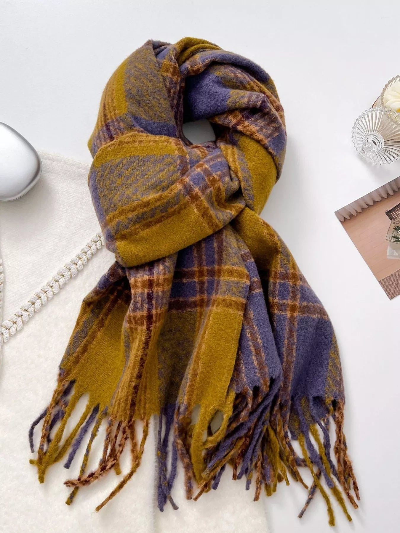 Warm Plaid Winter Scarf (Style 13) - Composure Boutique