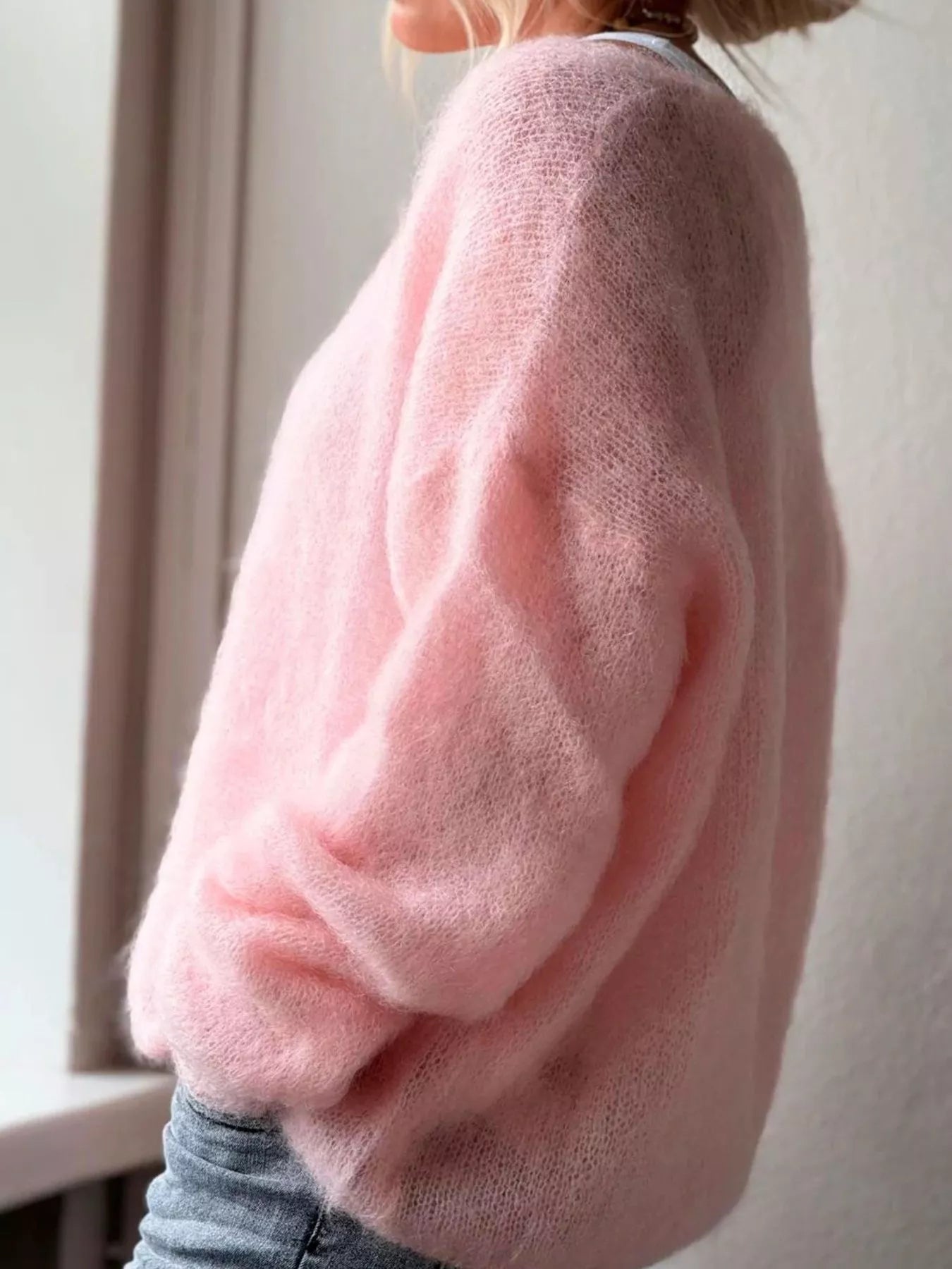 V-Neck Dropped Shoulder Sweater (Style 5) - Composure Boutique