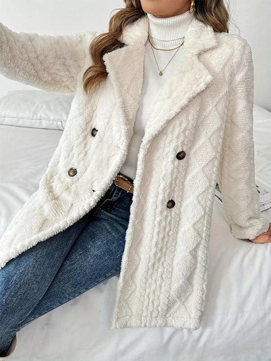 Fleece Double Coat - Composure Boutique