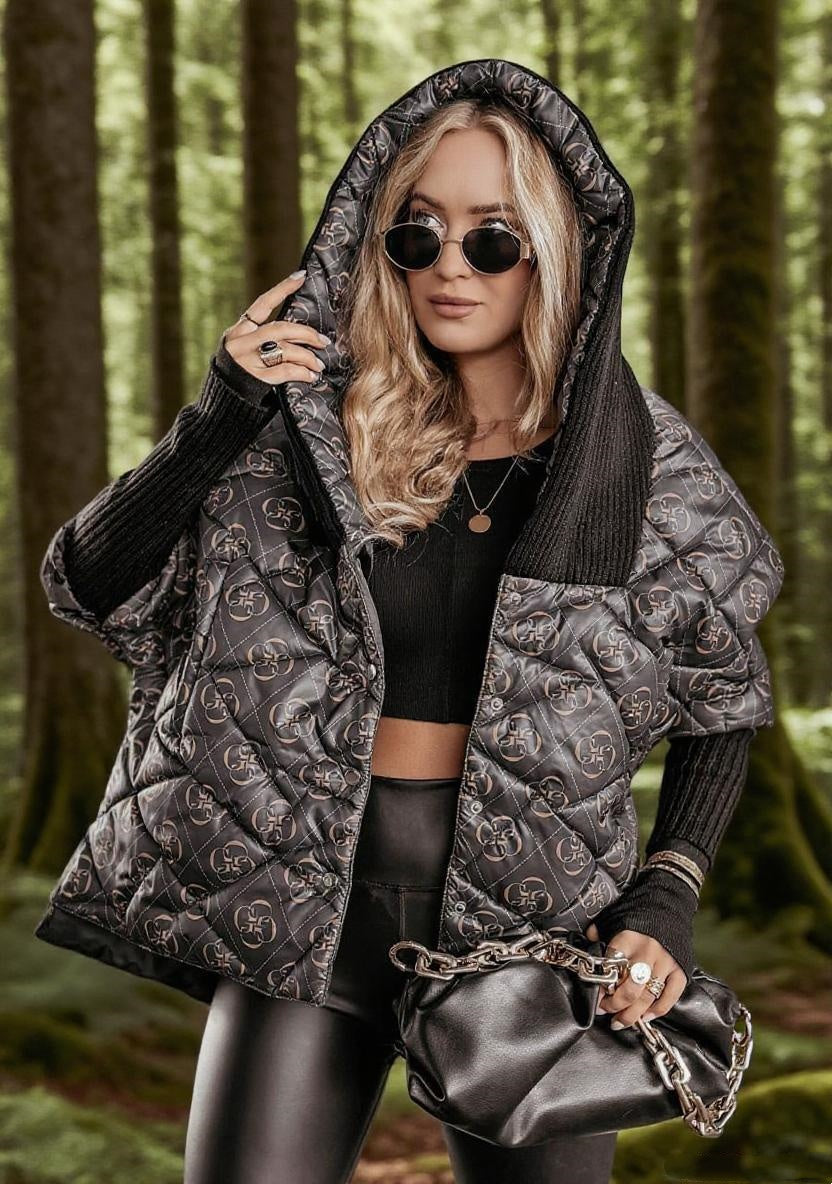 Plus Size Hooded Coat
