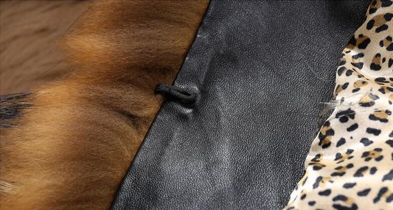 Plus Size Leopard Fur Coat