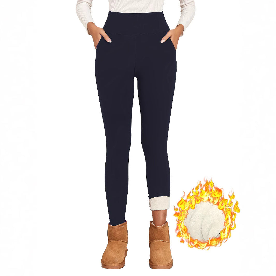 Plus Size Fleece Sports Leggings