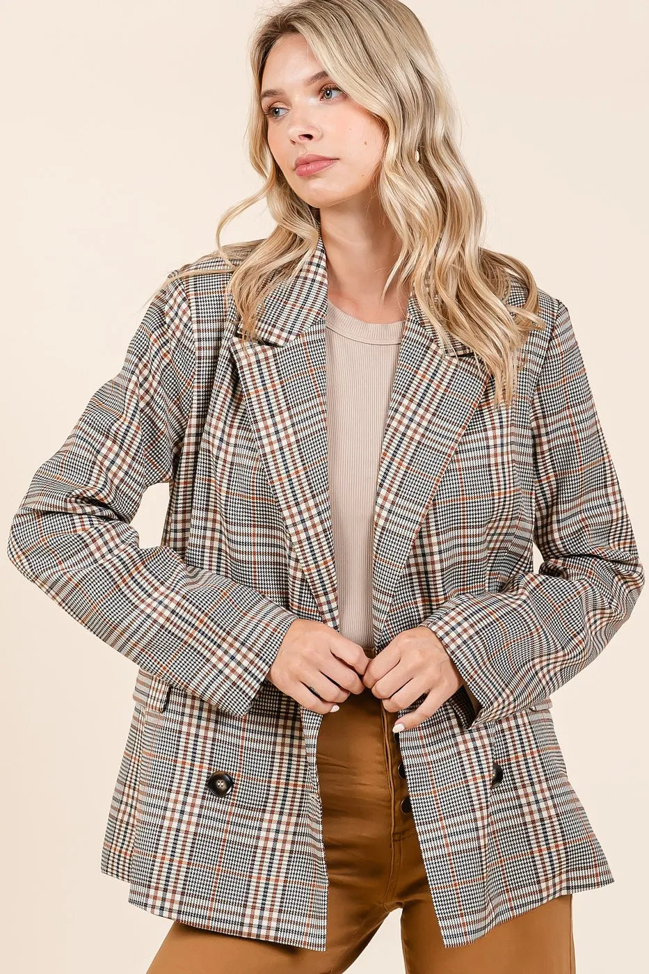 Plaid Blazer (Style 2) - Composure Boutique