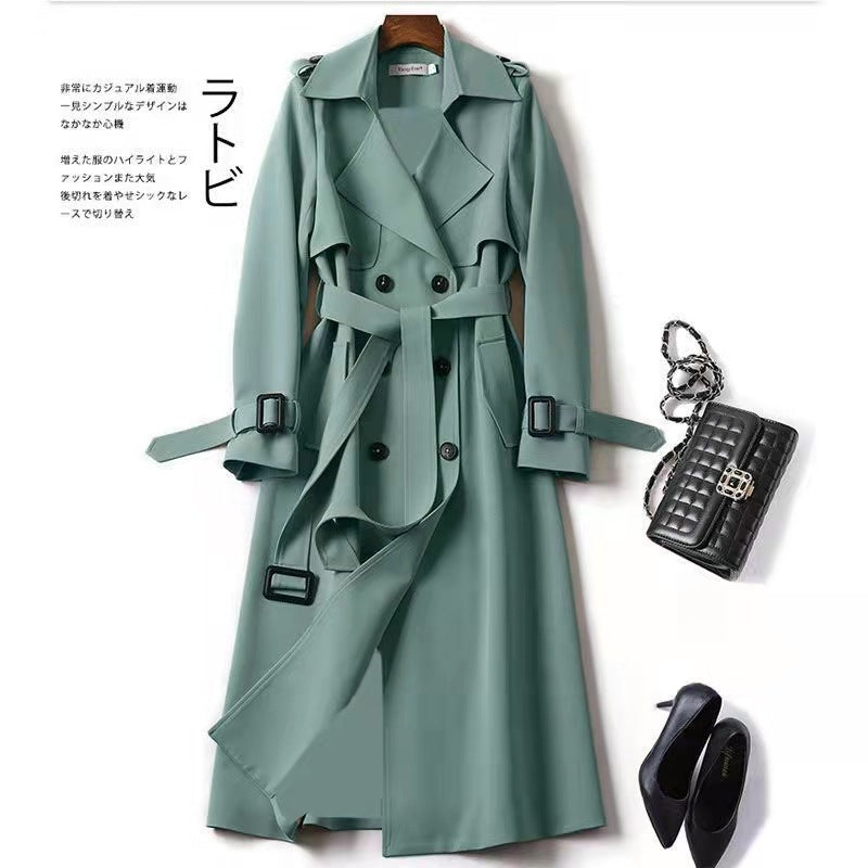 Plus Size Double Breasted Coat